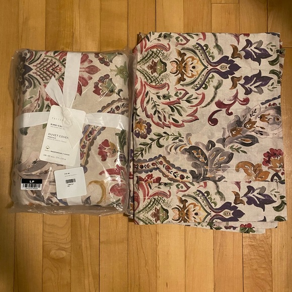 Pottery Barn Bedding Pottery Barn King Duvet And Sham Set Poshmark